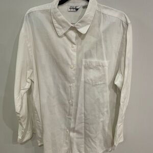 Vintage Paul Harris Men’s Large White Dress Shirt Collard Business Casual Shirt